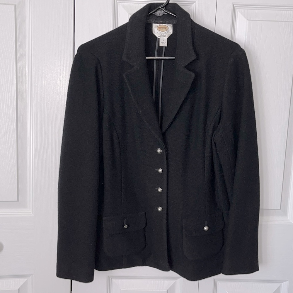 Talbots wool knit blazer sweater blazer